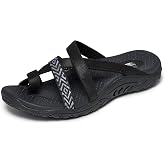 Skechers Women's Reggae - Timeless Summer | Vegan Leather and Geo Woven Fabric, Cushioned Footbed, Shock-Absorbing Reggae Mid