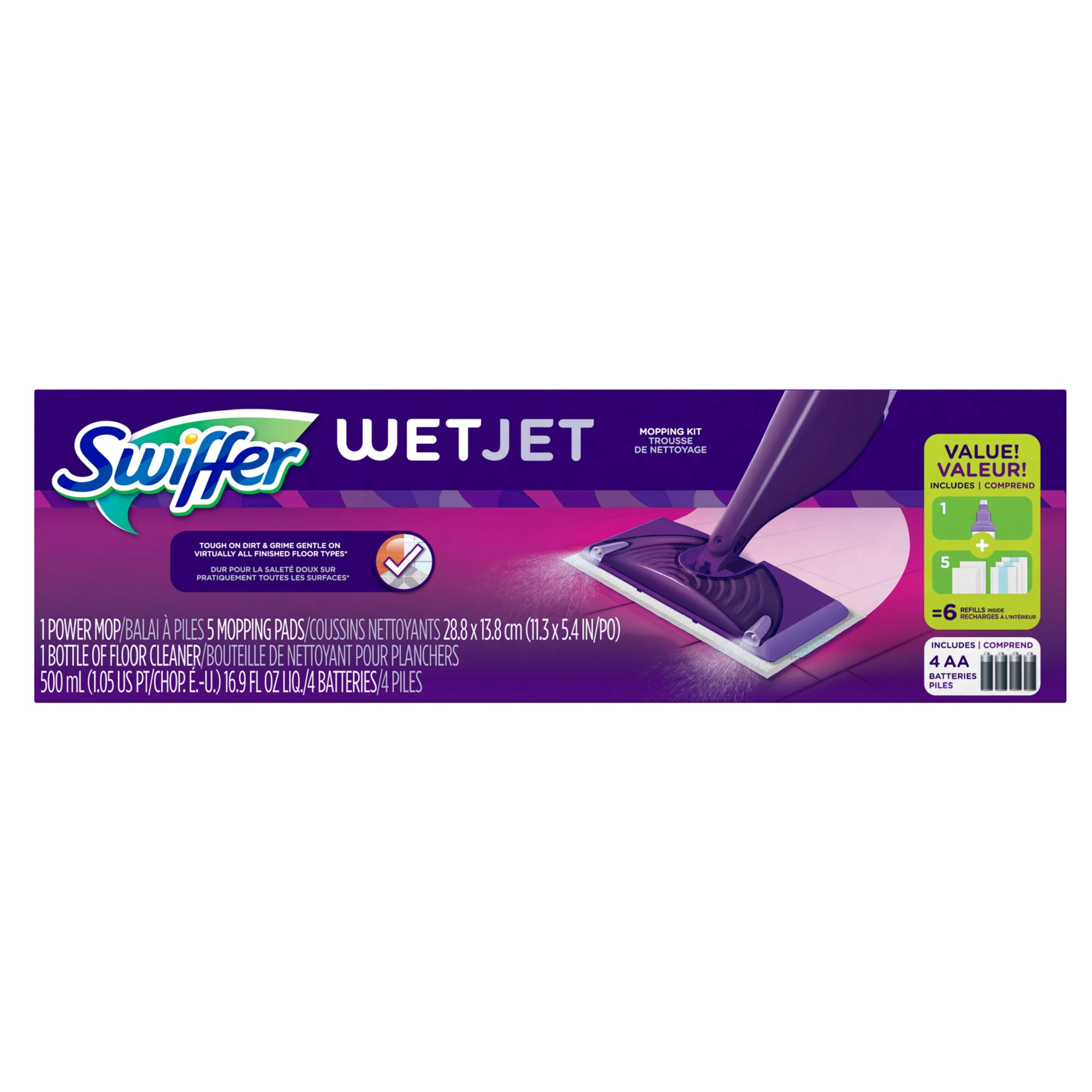 Swiffer WetJet Hardwood and Floor Spray Mop Cleaner Starter Kit