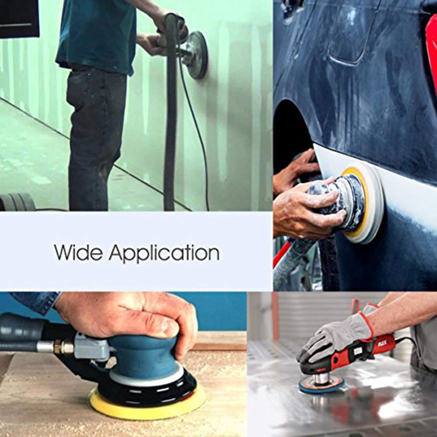 5-Inch 8-Hole Hook and Loop Sanding Discs, 40/80/120/240/320/600/800 Assorted Grits Sandpaper - Pack of 70 - - 