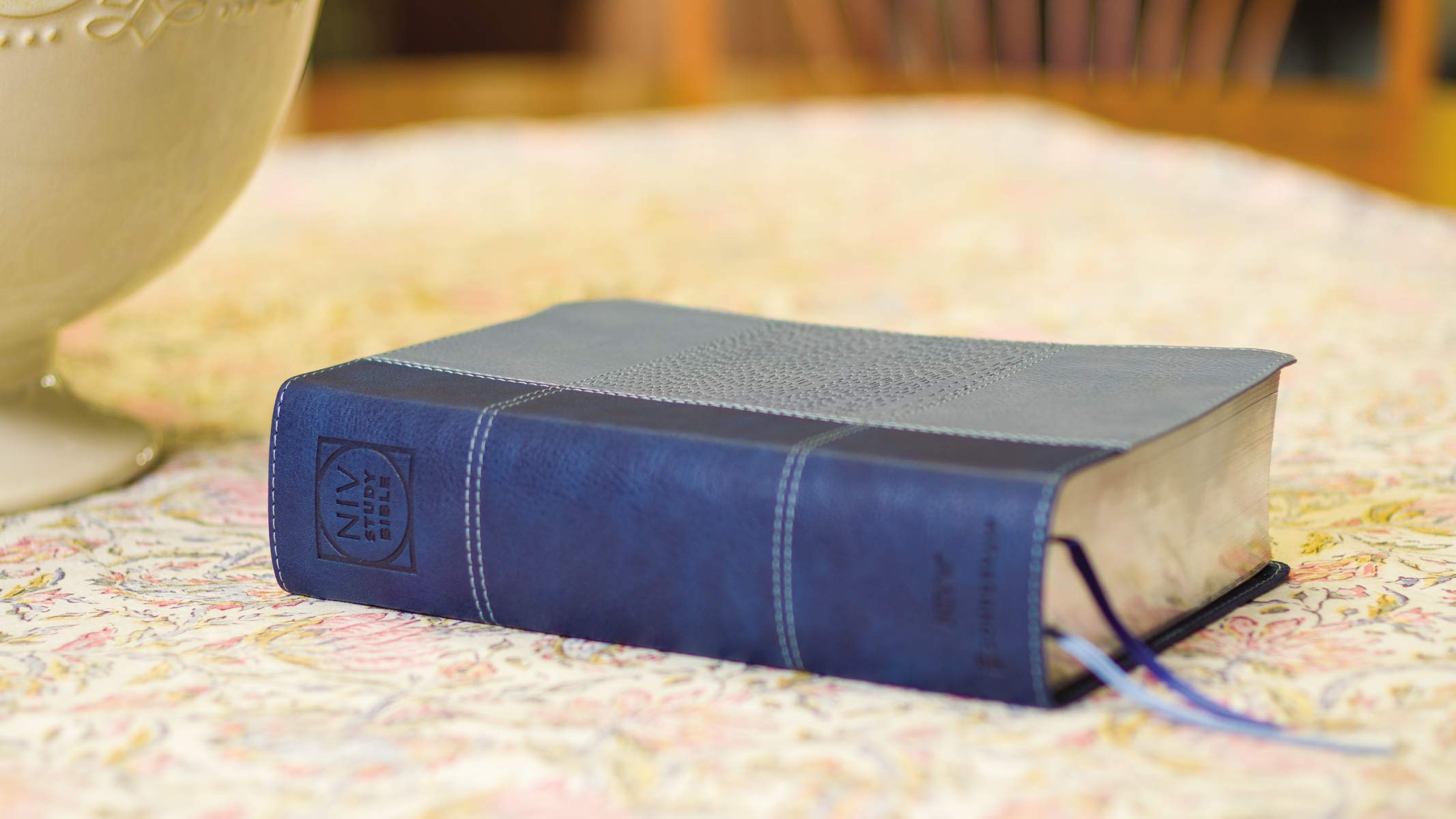 NIV Study Bible, Fully Revised Edition (Study Deeply. Believe Wholeheartedly.), Personal Size, Leathersoft, Navy/Blue, Red Letter, Comfort Print NIV Study Bible, Fully Revised Edition (Study Deeply. Believe Wholeheartedly.), Personal Size, Leathersoft, Navy/Blue, Red Letter, Comfort Print Imitation Leather