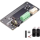 WatangTech WM8960 Stereo Audio HAT with OLED for Raspberry Pi | 40-pin GPIO plug-and-play, MEMS stereo mic, 3.5mm headphone jack, dual speaker terminals, 40mW amp, 1W/ch driver, I2S/I2C/SPI