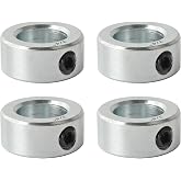 TonGass Screw Style Zinc Plated Carbon Steel 3/4" Bore Shaft Collar Set | Bore Shaft Collar with 3/4" Bore Size, 1-1/4" Outer Diameter and 9/16" Width, Suitable for Automotive and Industrial Use