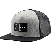 RVCA Men's Trucker Hat, Adjustable Snapback Cap for Streetwear &amp; Skating, Lightweight Breathable All-Day Comfort