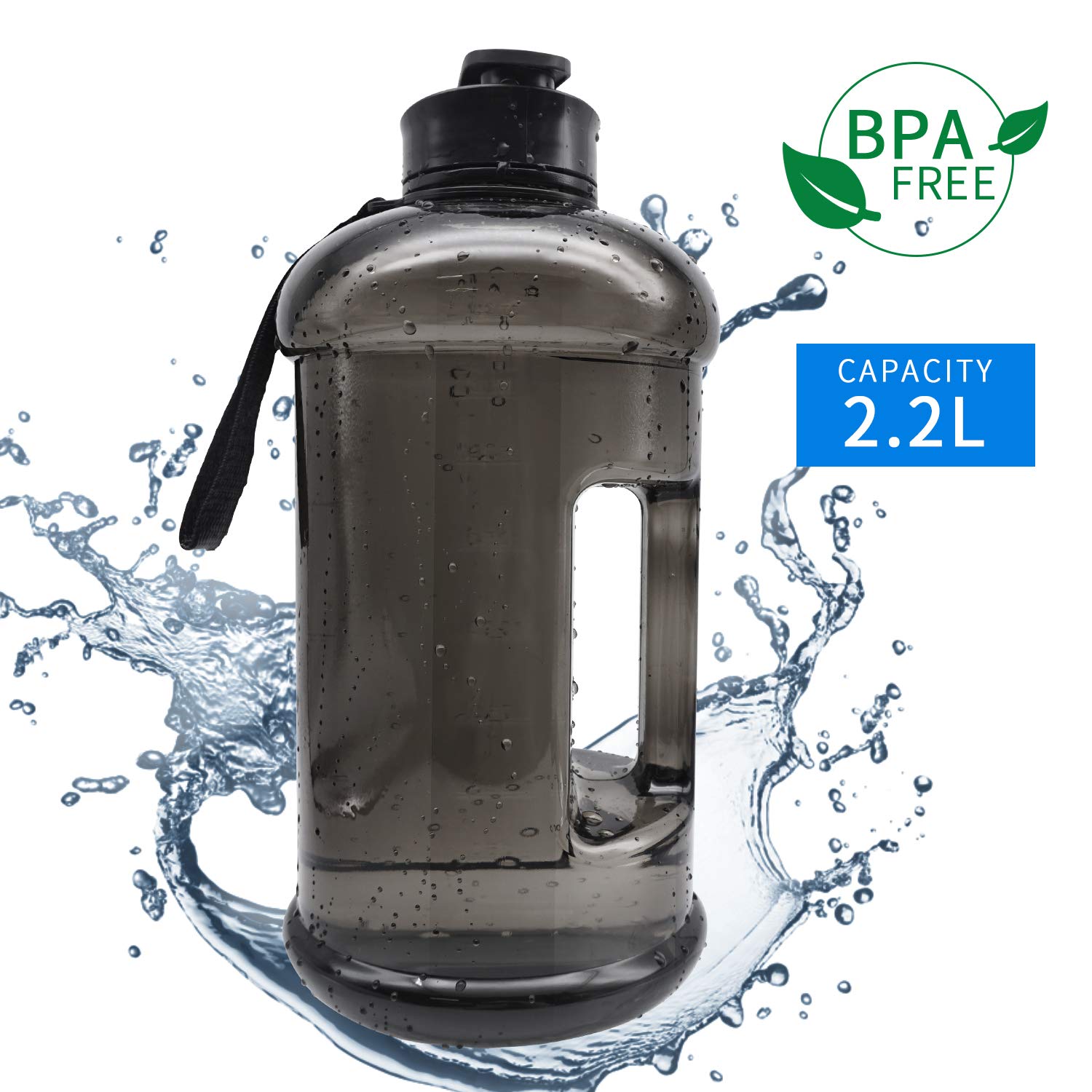 2.2L/75 Oz AticaSport Water Jug Large Gallon Water Bottle Sport