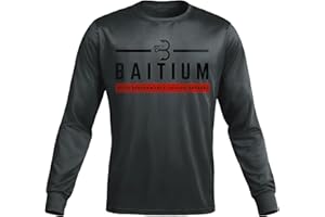 BAITIUM Fishing Shirts for Men, Mens Fishing Shirts Long Sleeve, UPF 50 Quick Dry, Rash Gaurd, Fishing Clothes for Men, Fishing Gear