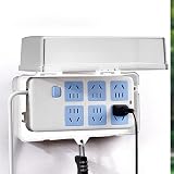 Moreeulsi Waterproof Plug Box Cable Management Lock Rain-Proof Outdoor view 3