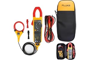 HTLNUZD Fluke 381 Clamp Meter Digital Remote Display True RMS AC/DC, with Detachable Jaw iFlex Probe Multimetro,Portable Soft Bag