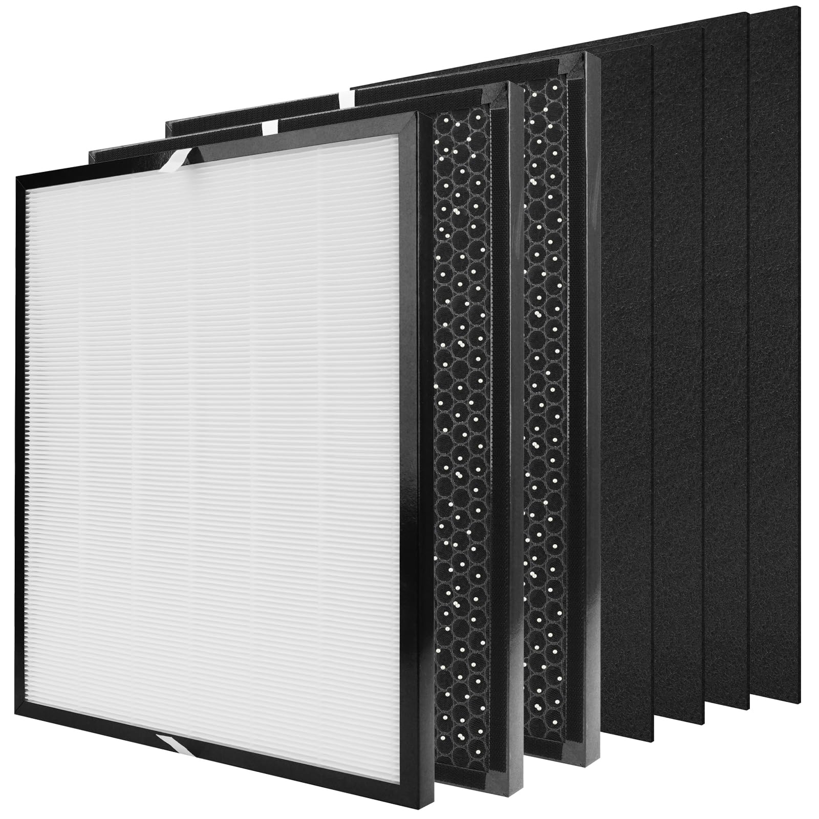 Photo 1 of 3000 Replacement Filters - 7 Pack, Compatible with 3000 Air Purifi-ers, 1 Air Filter, 2 Activated Carbon Filter Replacement, 4 Extra Carbn Pre-Filters