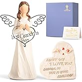 Grandma Gifts for Birthday Christmas - Best Grandma Ever Figurines Gifts for Grandma Happy Birthday Gifts for Grandma Sculpted Hand-Painted Angel Statues Christmas Stocking Stuffers for Grandma Unique