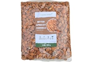 Bitter apricot kernels 454g/ 16 oz Raw Seeds, Premium bitter Almonds - Rich in Natural Vitamin B17