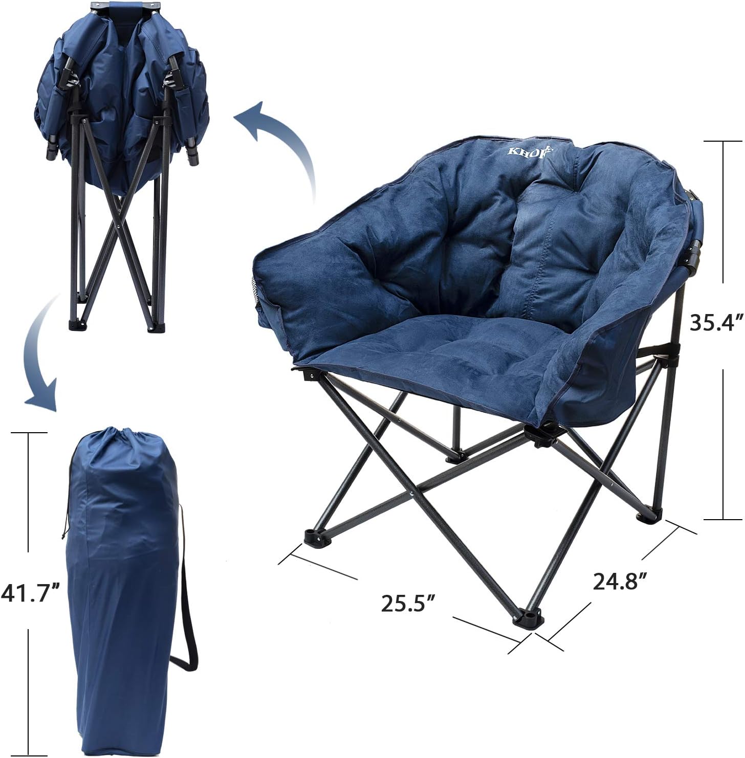 Chairs Sports & Outdoors KHORE Oversized Folding Camping Moon Saucer