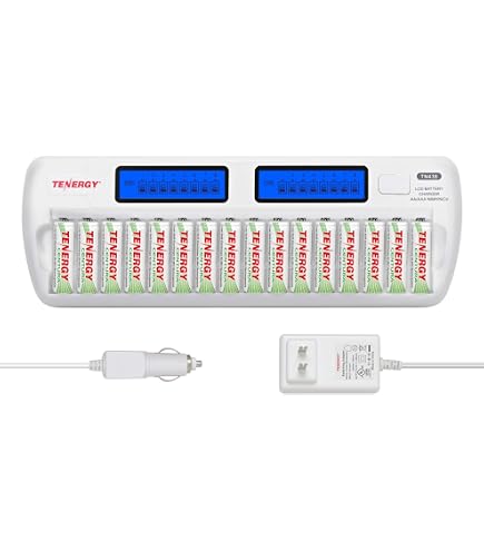 Amazon.com: Tenergy TN438 16 Bay Battery Charger for AAA and AA