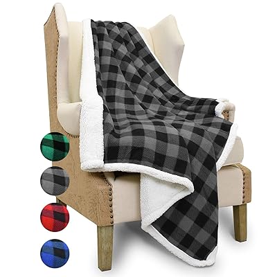 Catalonia Buffalo Plaid Sherpa Throw Blanket Soft Cameroon Ubuy