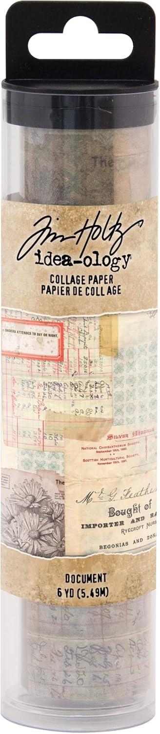 Tim Holtz, Advantus Collage Document Semi-transparent Paper, multicolor