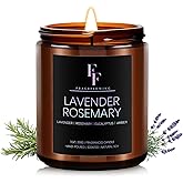 Lavender Rosemary Candle, Scented Candle for Home Soy Wax Candle, Aromatherapy Candle Gift for Women Men, 7oz