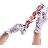 PHOTOMYNE Photo Handling Cotton Gloves for delicate items | Moisturizing Cotton Gloves For Dry Hands For Overnight Night | Multi use cotton gloves - 3 pack