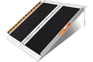 FACHNUO TOOL FACHNUO 3FT Portable Wheelchair Ramp Non-Skid Aluminum Handicap Ramps with Handle 31.3'' Wide 800LBS Capacity Wheel Chair Ramp Scooter Ramps for Home, Steps, Stairs, Entry, Threshold, Doorways