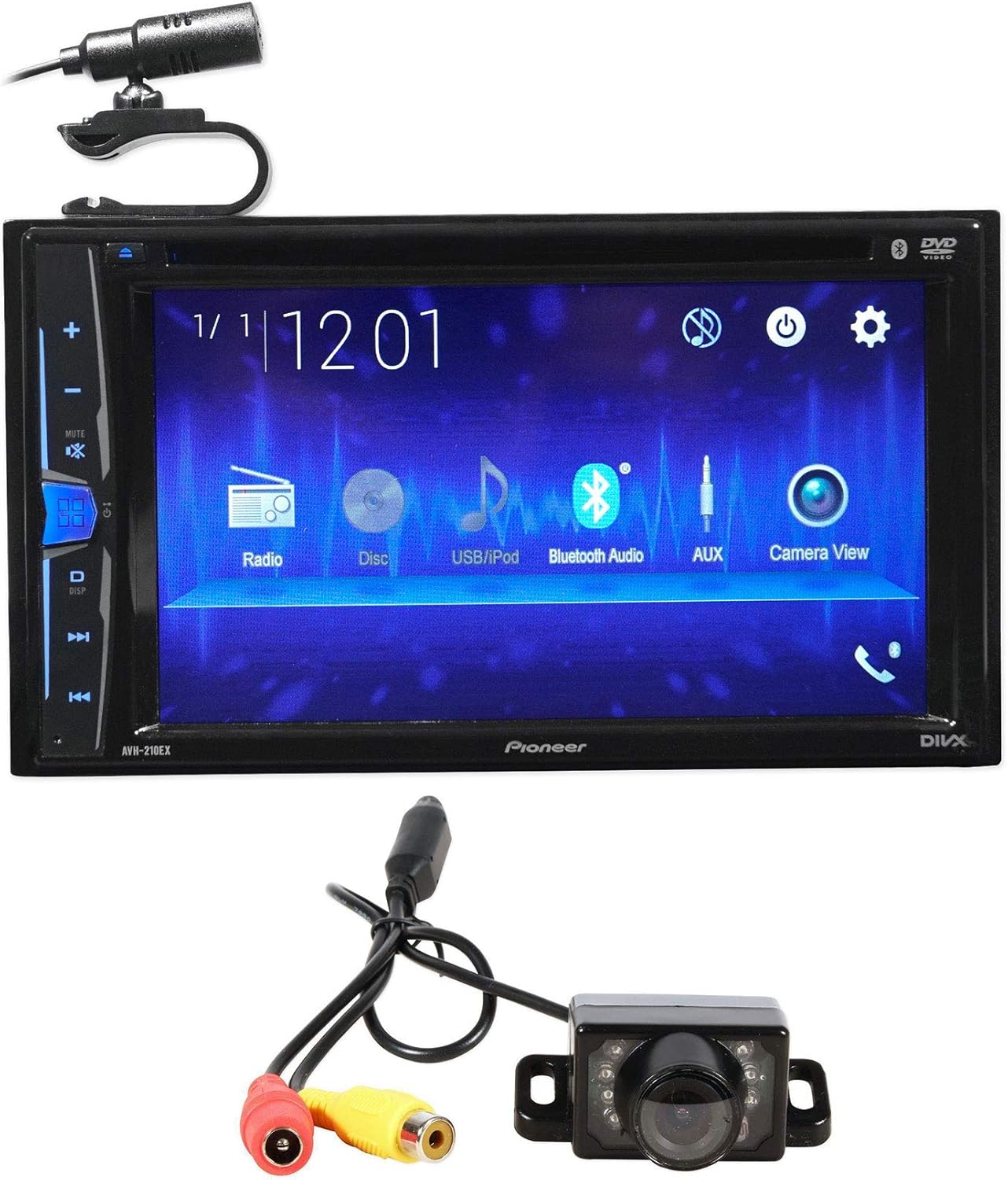 Pioneer AVH-210EX 6.2" Car DVD/CD/Bluetooth/iPhone/Android/USB Receiver+Camera
