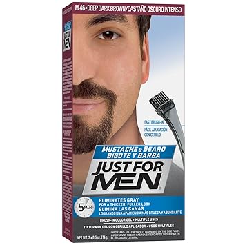 Amazon Com Just For Men Mustache Beard Beard Coloring For Gray