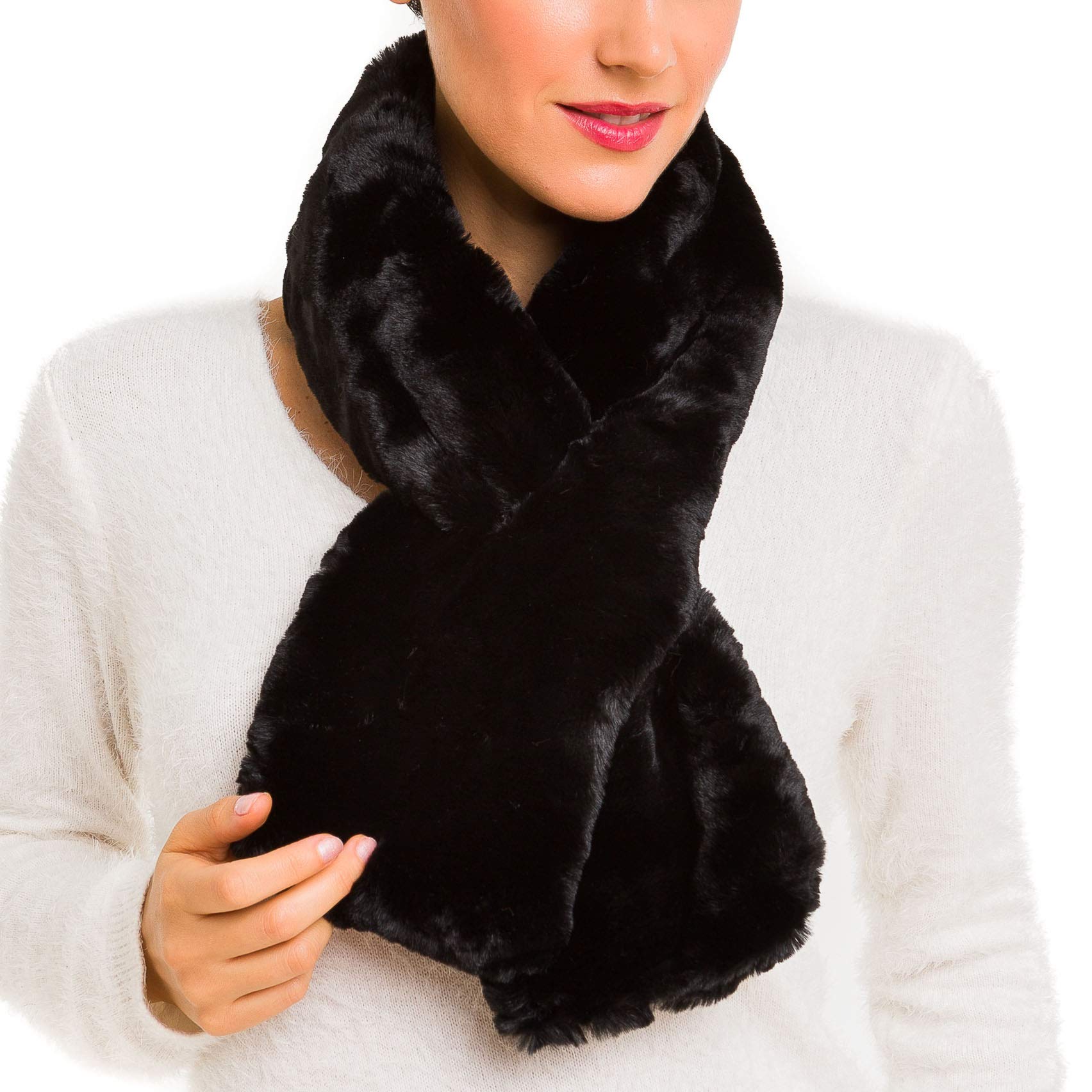 Fur Collar Scarf for Women Faux Fur Scarves Neck Shrug for Winter Coat Dress Fur Collar Scarf for Women Faux Fur Scarves Neck Shrug for Winter Coat Dress
