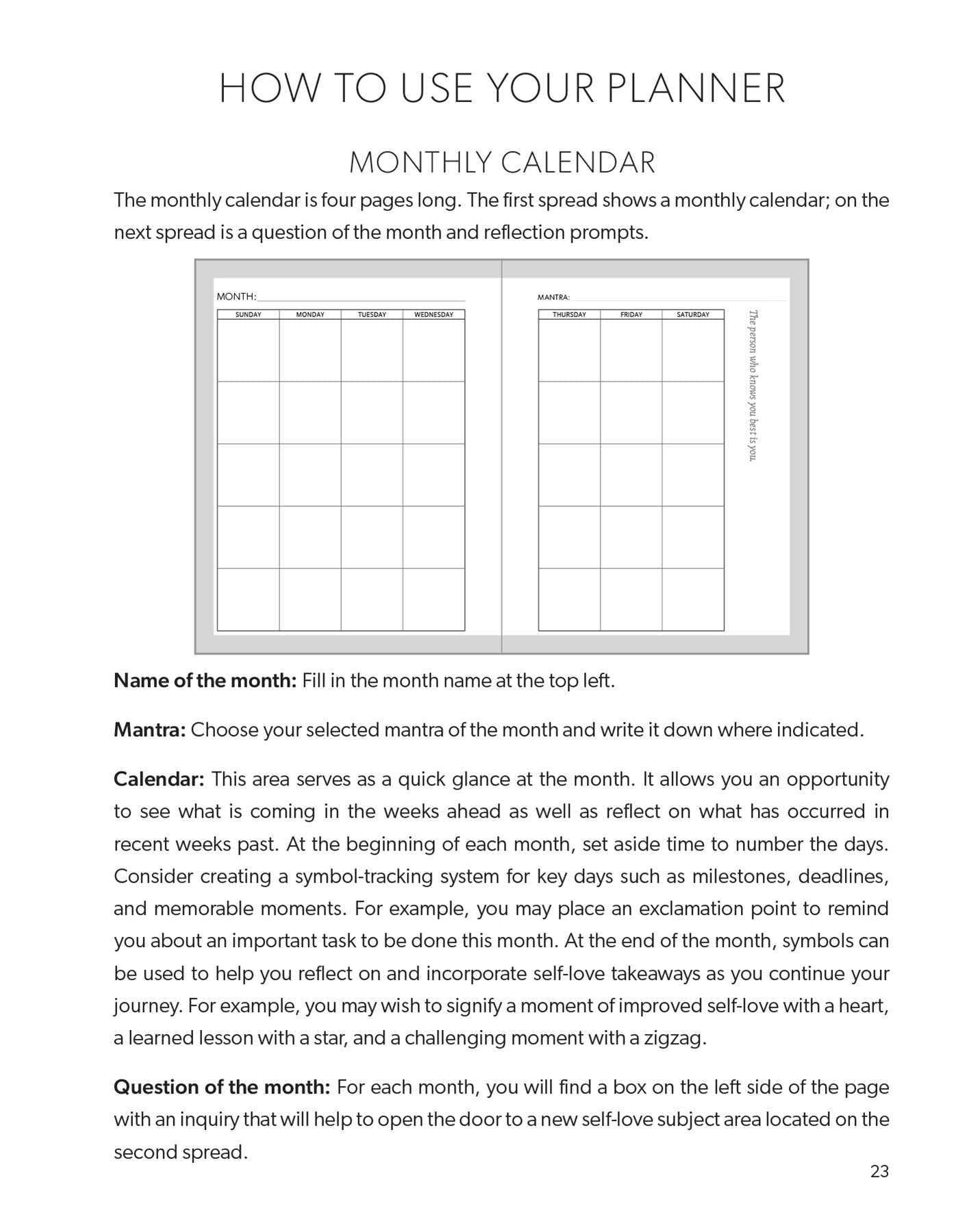 The Self-Love Planner: Reflection Prompts, Empowering Exercises, and Daily Inspiration for Your Personal Growth Journey (Undated Monthly/Weekly Planner) (Self-Love Books) The Self-Love Planner: Reflection Prompts, Empowering Exercises, and Daily Inspiration for Your Personal Growth Journey (Undated Monthly/Weekly Planner) (Self-Love Books) Hardcover