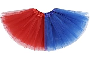 Zando 4 Layers Dance Tutu for Toddler Girls Birthday Fluffy Soft Affordable Tulle Skirt Ballet Princess Tutus 2-8 Years