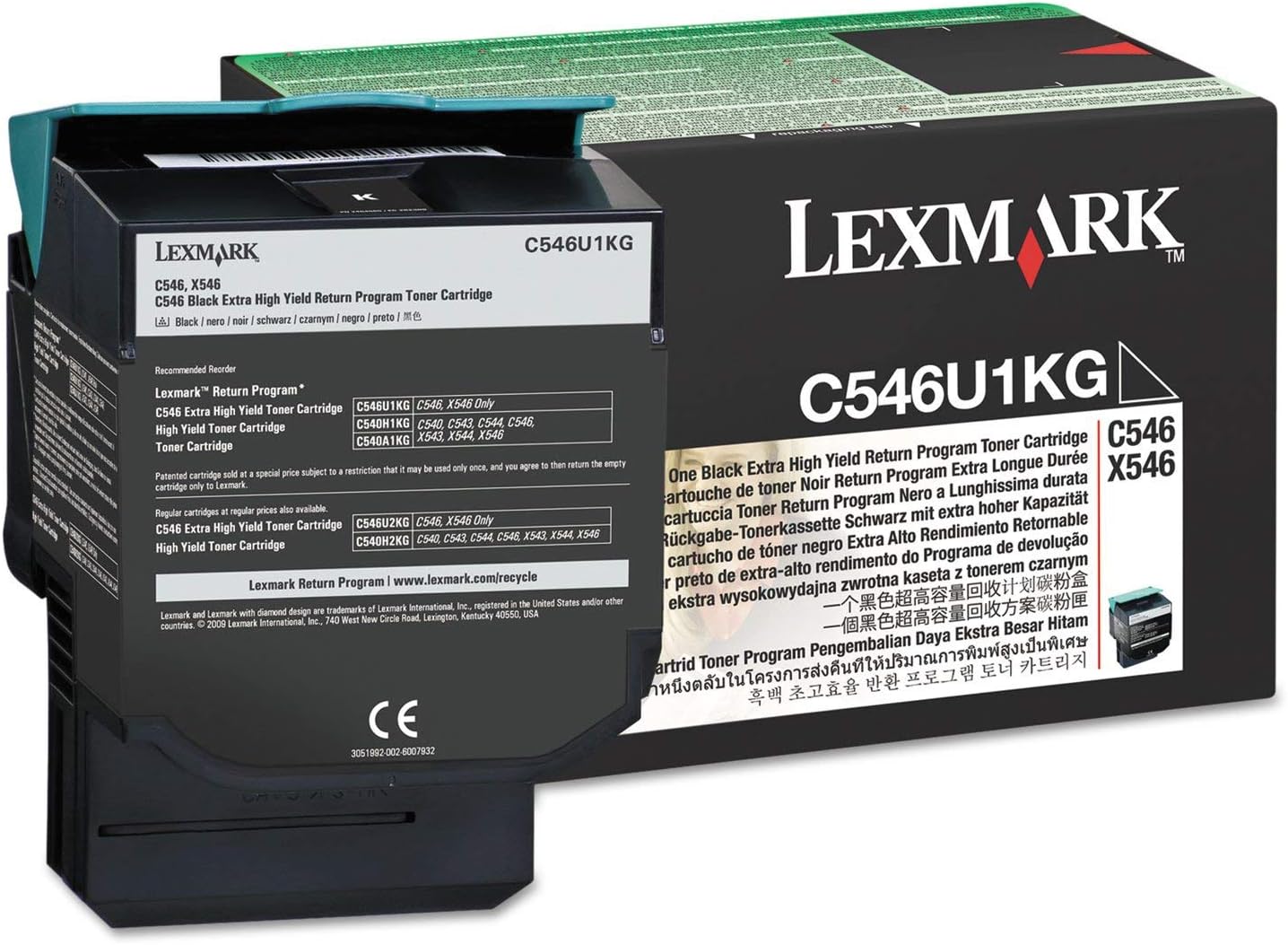 AmazonUk/MG1AT Lexmark C546/ X546 Extra High Capacity Return Program Toner Cartridge - Black
