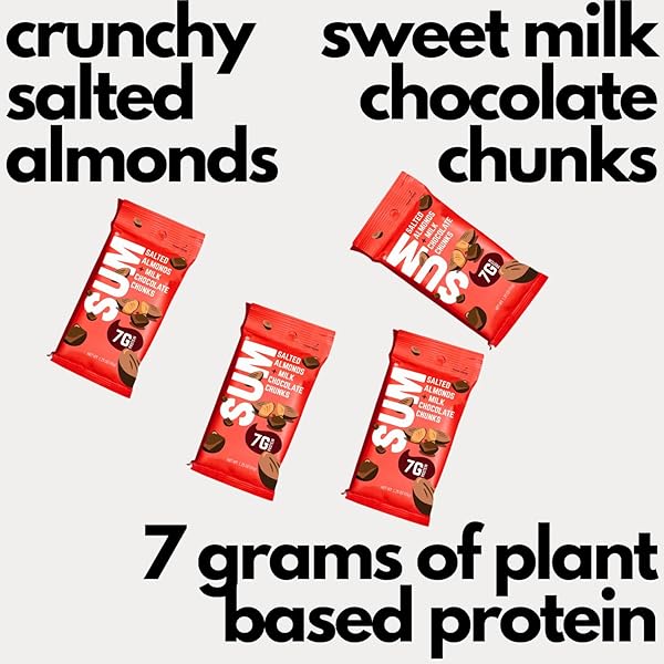 SUM SALTED ALMONDS WITH MILK CHOCOLATE CHUNKS SNACK MIX – CHOCOLATE CHUNKS WITH SALTED NUT MIX FOR KIDS AND ADULTS – INDIVIDUAL PACKS FOR HOME, SCHOOL, OFFICE, PARTY – 1.25 OUNCE PACKS – 12 COUNT