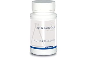 Biotics Research Bio K Forte Caps Vitamin K as menaquinone 7, phytonadione, Combination with K1 & MK 7 in a 1:10 Ratio. High Potency Vitamin K with SOD and Catalase 60 Capsules