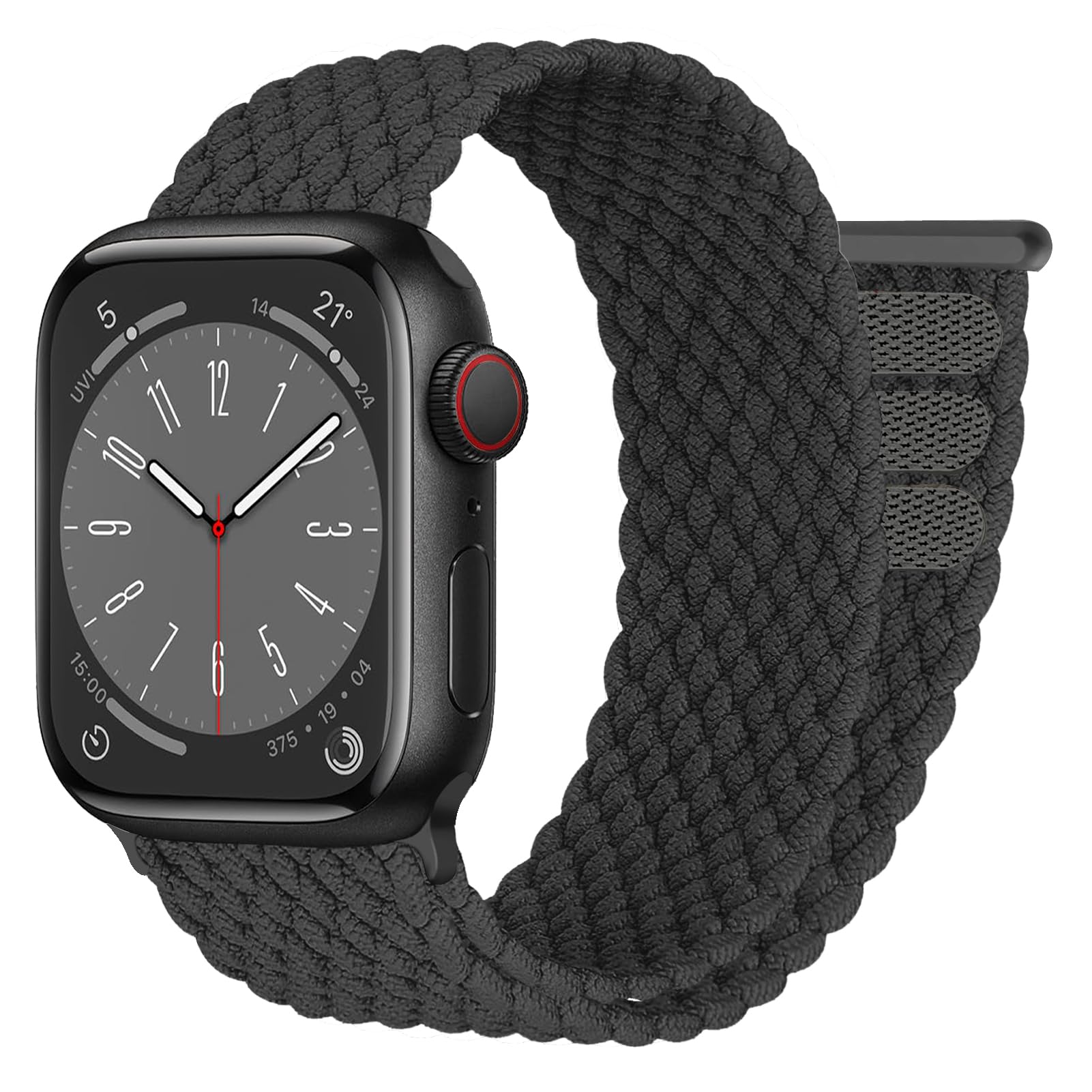 Braided Strap for Apple Watch Straps 45mm 44mm 42mm 46mm 41mm 40mm 38mm Women/Men,Stretchy Elastic Sport Solo Loop Bands for Apple Watch Ultra 49mm iWatch Series 10/9/8/7/6/5/4/3/SE