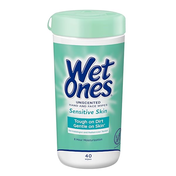 WET ONES HAND AND FACE WIPES, UNSCENTED |...
