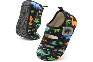 FEETCITY Toddler House Slippers - Boys & Girls Winter Kids Indoor Home Shoes - Warm Socks