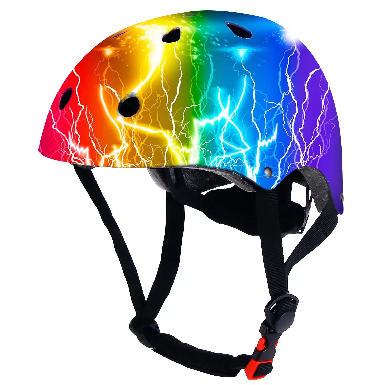 Photo 1 of JEEFREE Adjustable Color Gradient Toddler Kids Bike Helmet for 3-5-8-14+Ages Girls Boys.Skateboard Bicycle Toddler Helmet 2-4 Years for Multi-Sports Cycling Scooter Inline Roller Skates Rollerblading