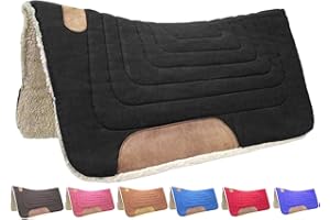 Tahoe Tack Western Canvas Contoured Wool Felt Extra Comfort Saddle Pad