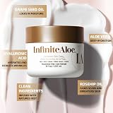 InfiniteAloe Aloe Vera Body Face Moisturizer Fragrance Free Dry Skin 8oz + view 2