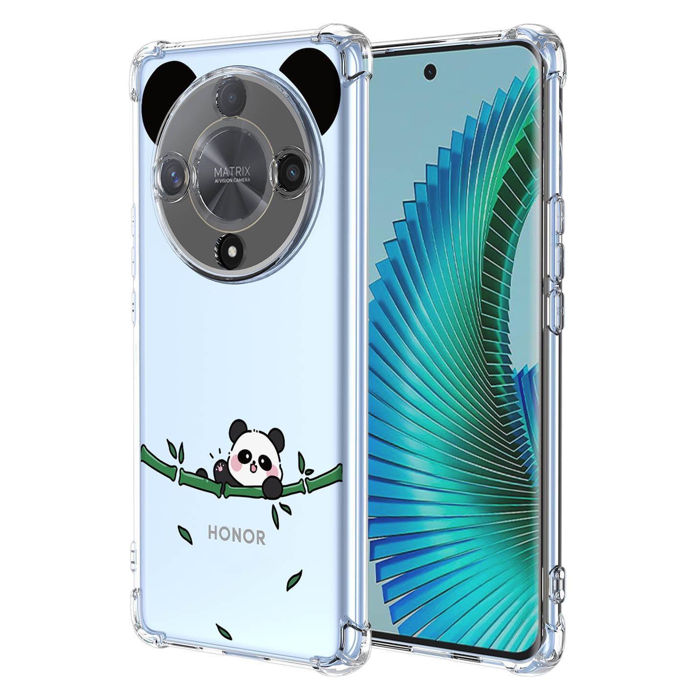 BORYA Case for Honor Magic6 Lite 5G (Magic 6 Lite), Shockproof TPU Bumper Clear Ultra Thin Soft Silky Premium Silicone Cover with Cute Elegant Simple Pattern, E3463