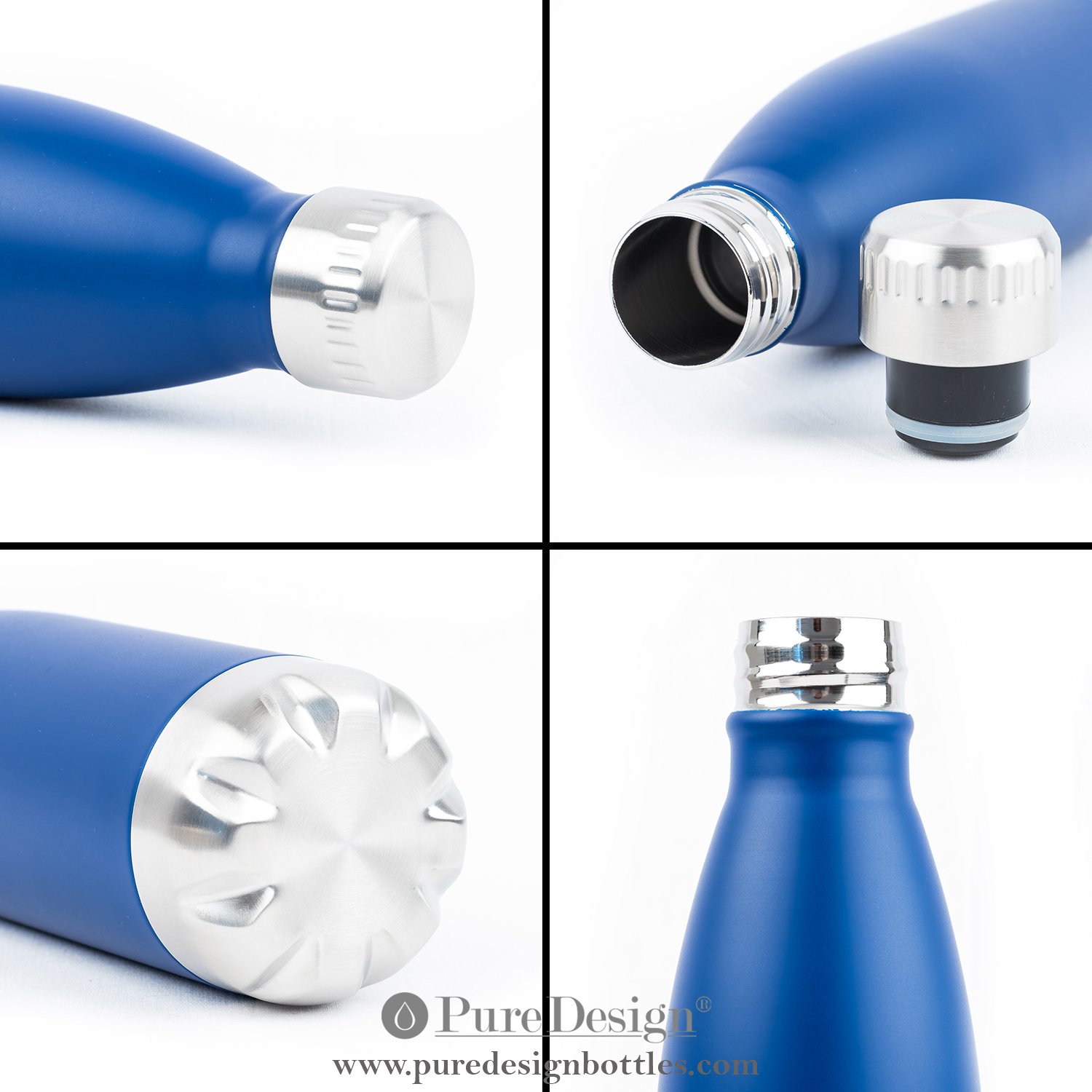 Aislado Botella Gimnasio, Termica Botella de agua acero inoxidable ...