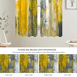 Batmerry Yellow Modern Abstract Painting Blackout