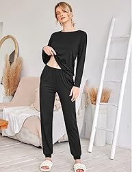 Ekouaer Women's Pajama Sets Casual 2Pcs Sleepwear
