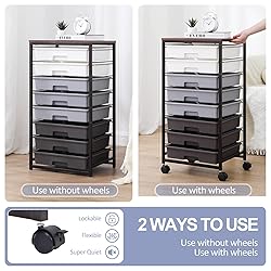 SYKIARIOL Rolling Cart with Drawers,Utility Cart