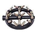 TFCFL Jet Burner, 20 Tips G1/2 Round Shape Nozzle Jet Natural Gas Cast Iron Body with Brass Tips for Chinese Wok Range Grilling Stir Fry 110,000 BTU/HR
