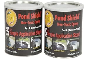 Pond Armor SKU-GRAY-GA Non-Toxic Pond Shield Epoxy Paint, 1.5-Gallon, Gray, 192 Fl Oz (Pack of 1)