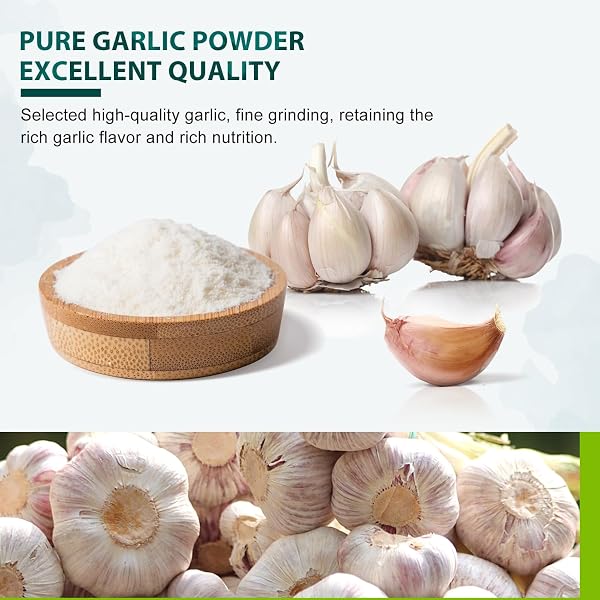 SOEOS GARLIC POWDER, 105G (3.7OZ), GARLIC POWDER SEASONING, ADDITIVE FREE, NON-GMO, GARLIC SEASONING FOR FLAVOR VEGETABLES, GRILLED MEATS, SALADS, DRESSINGS AND MORE