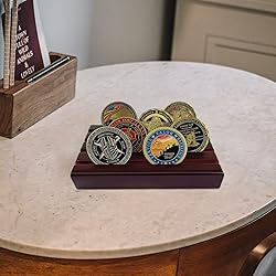 ASmileIndeep Small Military Challenge Coins Display