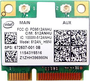 Intel 5100 512an_hmw Half Mini Pci-e WLAN WiFi Wireless Card 572507-001 for HP Laptop