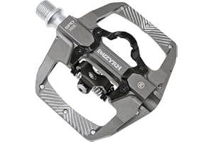 MZYRH Pedal,MTB Mountain Bike Pedals Compatible with Dual Function Sealed Clipless Aluminum 9/16" Bicycle Flat Platform with Cleats for Road, MTB