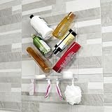 ShowerGem Shower Caddy Bath Organiser Shelf Blue Plastic Easy Install view 8