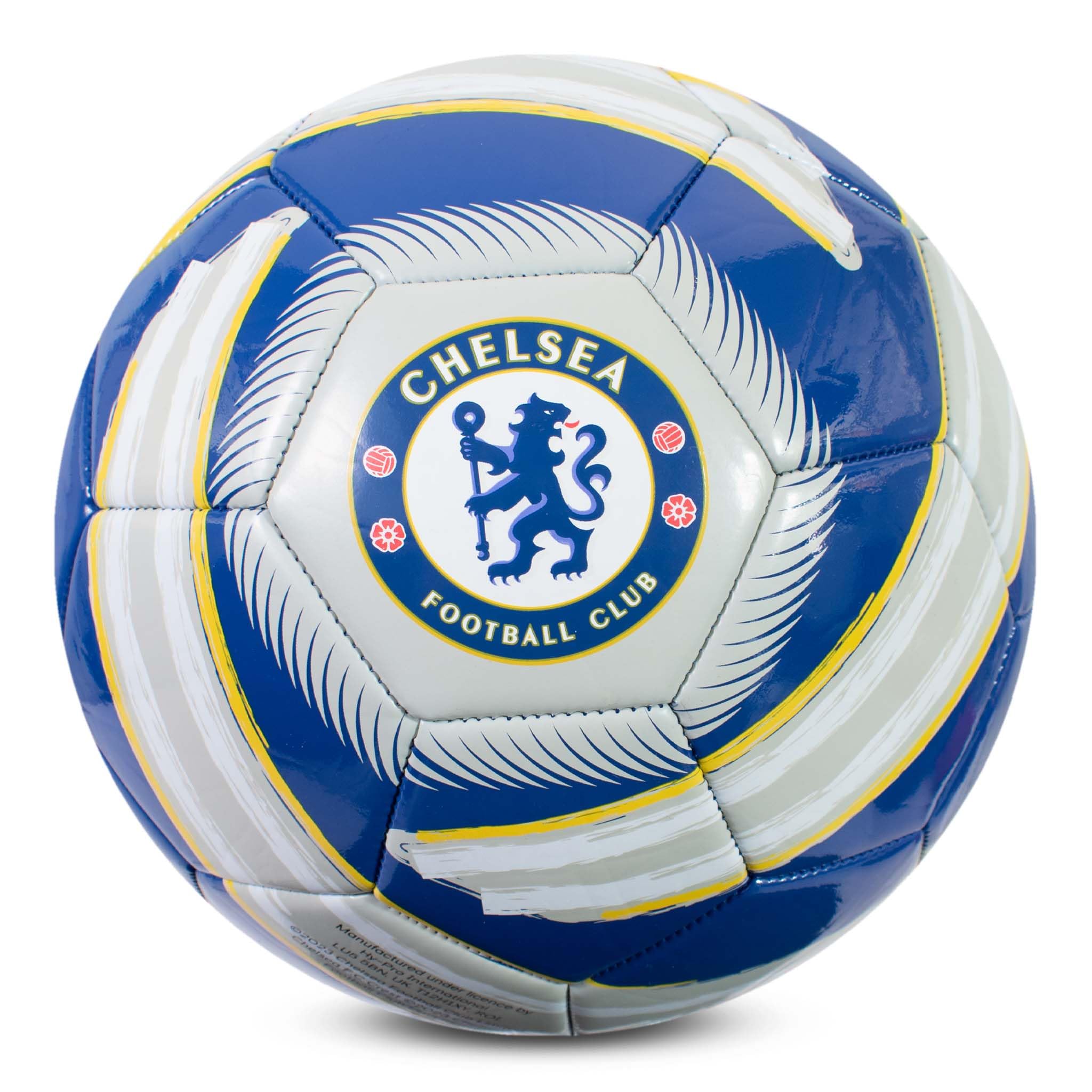 Hy-Pro Officially Licensed Chelsea F.C. Cyclone Football – Chelsea Football Size 5, Training Match Ball for Garden and Outdoors – Collectible Fan Gift for Collecting, Training and Play — image 1