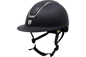 TIPPERARY EQUESTRIAN Horse Riding Helmet - Windsor - English Style Protective Horseback Riding Apparel - Customizable Fit and Cooling Ventilation