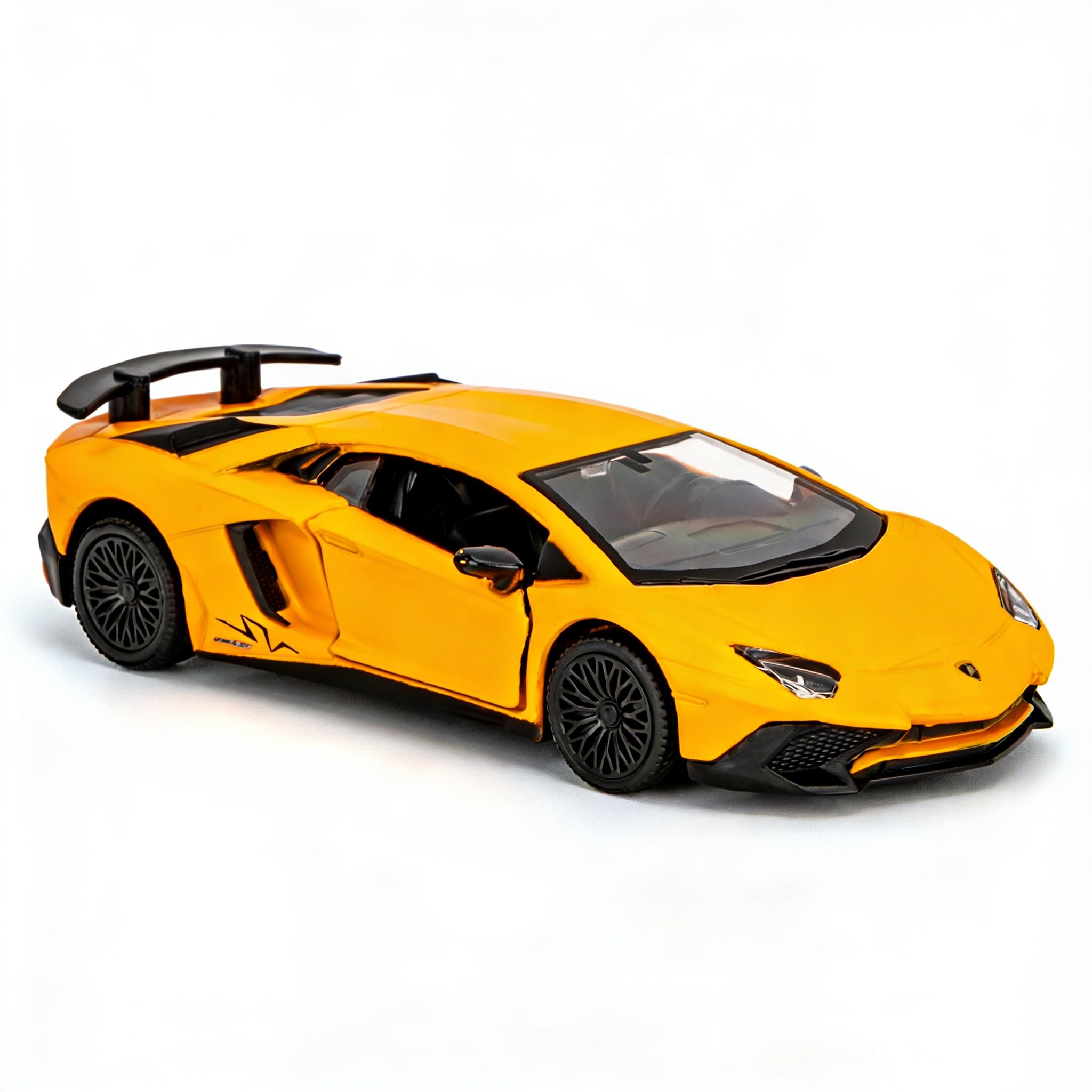 TGRCM-CZ 1/36 Scale Lamborghini Aventador LP770-4 Casting Car Model, Zinc Alloy Toy Car for Kids, Pull Back Vehicles Toy Car for Toddlers Kids Boys Girls Gift (Yellow)